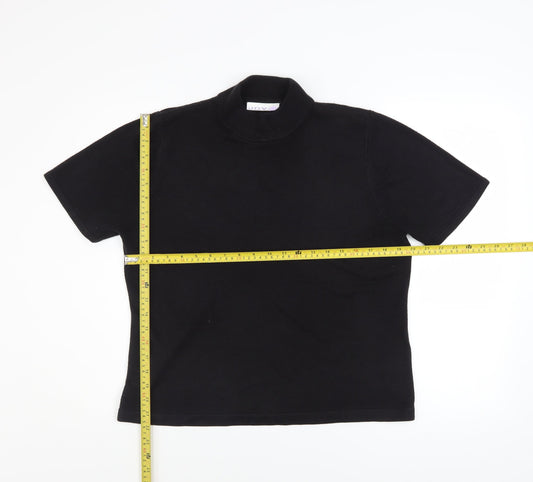 Womens UK Size 10 JDV Black Basic T-Shirt