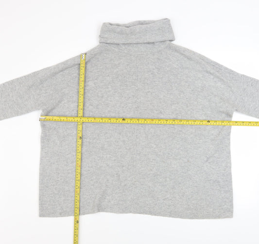 Womens UK Size 10 Warehouse Grey Pullover Jumper
