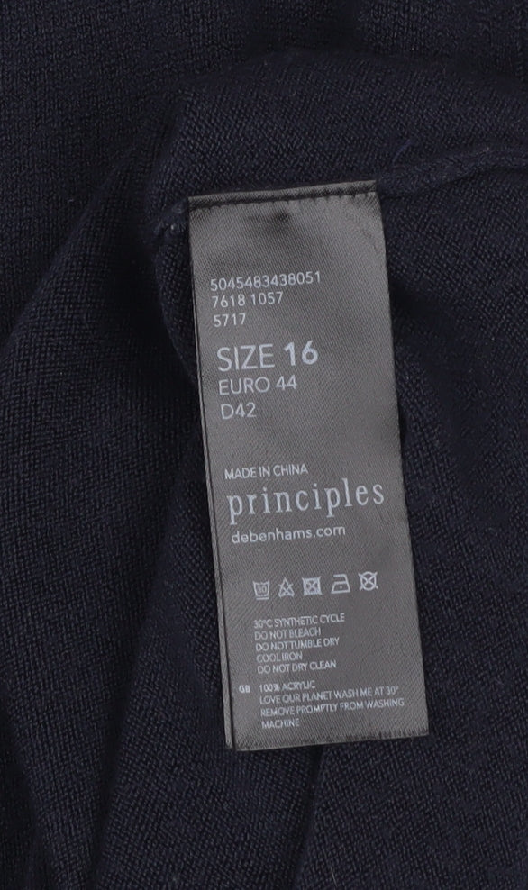 Womens UK Size 16 Principles Black Pullover Jumper