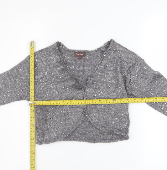 Womens UK Size 14 Phase Eight Grey Cardigan Jumper