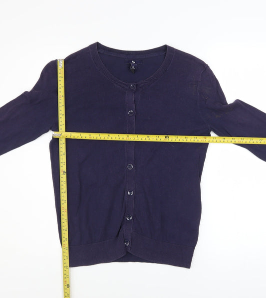 Womens UK Size S Gap Blue Cardigan Jumper