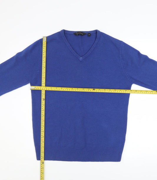 Mens UK Size S Cutting Edge Blue Pullover Jumper