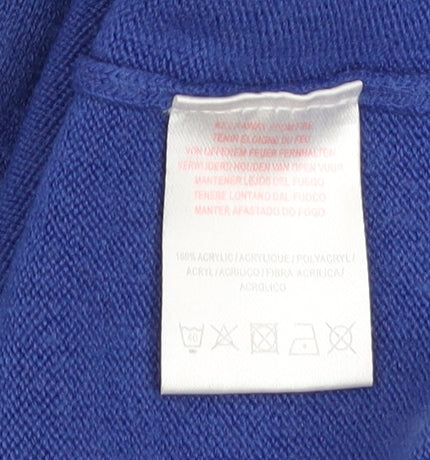 Mens UK Size S Cutting Edge Blue Pullover Jumper
