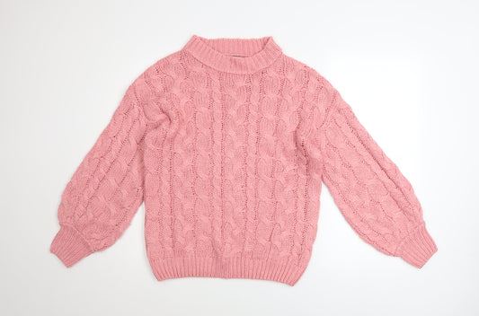 Womens UK Size 10 In the Style Pink Pullover Jumper