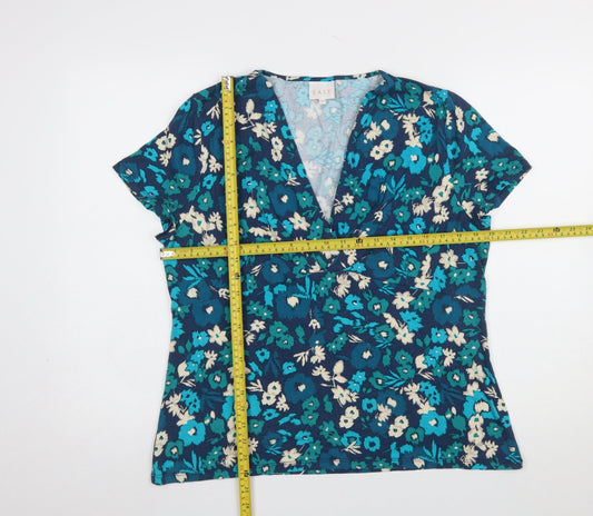 Womens UK Size 18 EAST Blue Tunic Blouse
