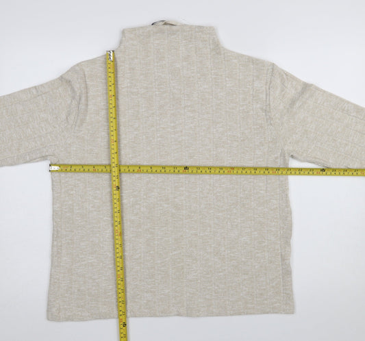 Womens UK Size 14 Marks and Spencer Beige Pullover Jumper