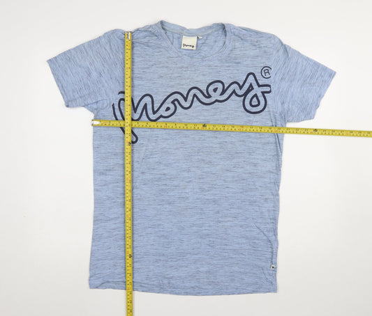 Mens UK Size M Money Blue T-Shirt