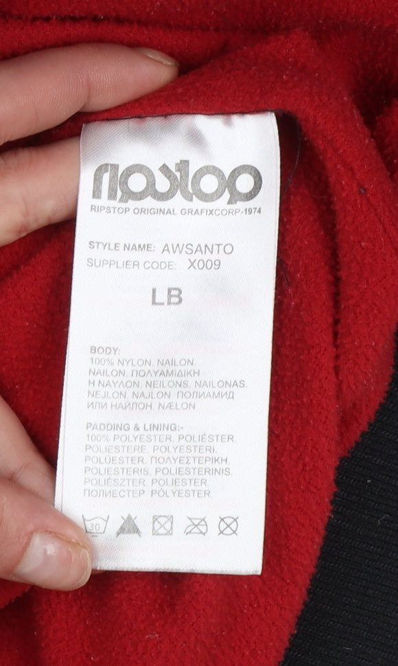 Boys UK Size 12-13 Years Ripstop Black Puffer Jacket