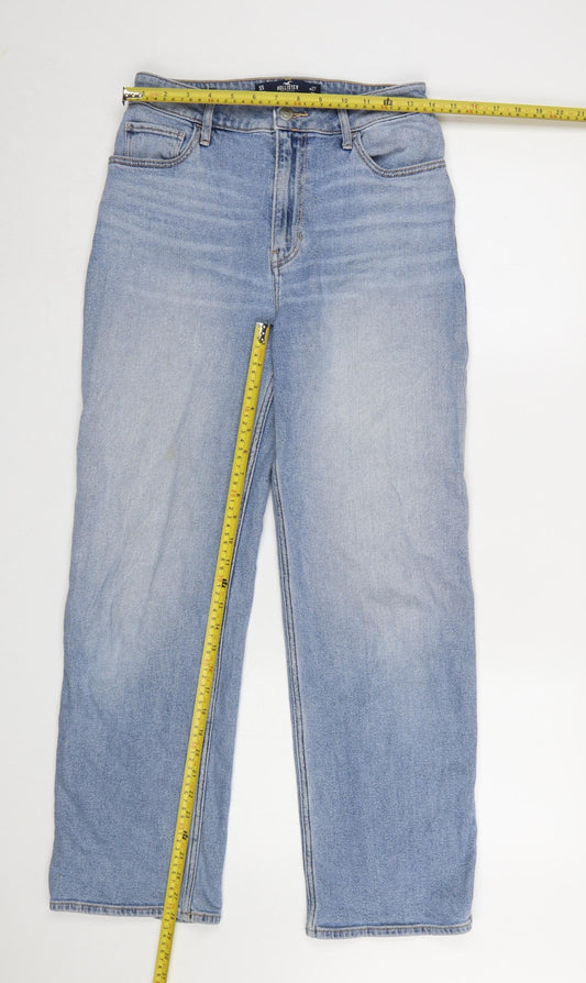 Womens UK Size 5 Slim Hollister Regular Fit Straight Blue Jeans