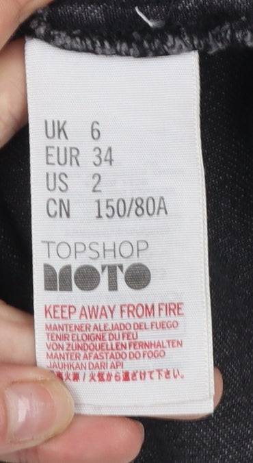 Womens UK Size 6 Topshop Pinafore/Dungaree Dress