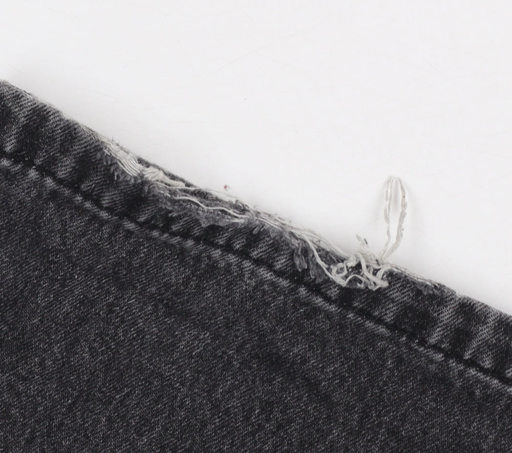Womens UK Size XL PSO Brand Regular Fit Straight Black Jeans
