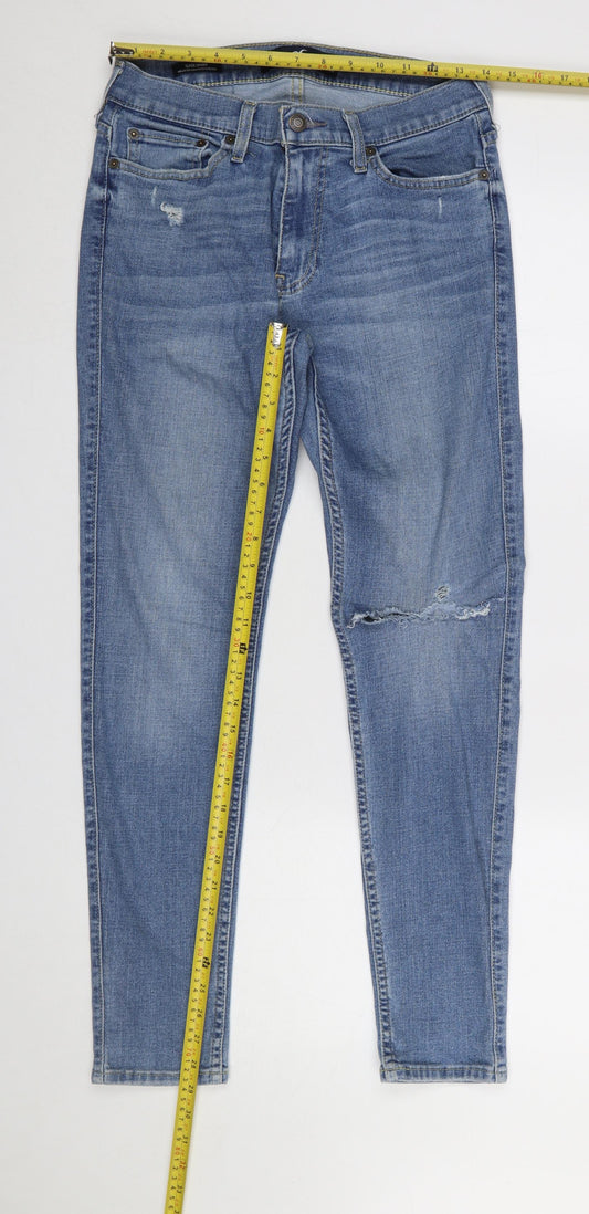Womens UK Size 12 Hollister Slim Fit Skinny Blue Jeans