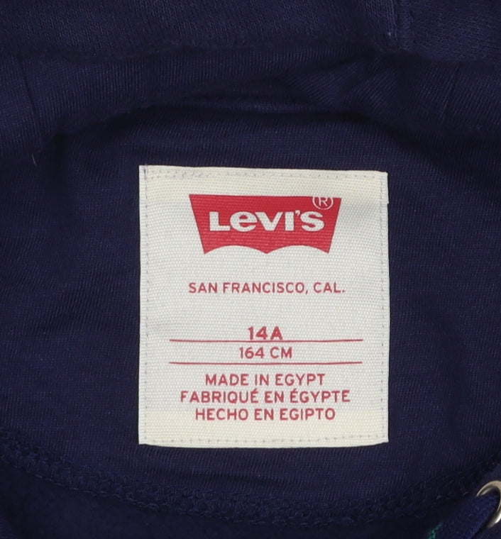 Boys UK Size 14 Years Levi's Blue Pullover Hoodie