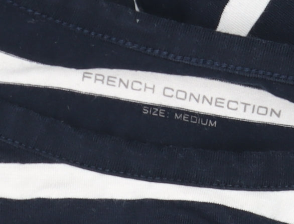 Womens UK Size M French Connection Blue Basic T-Shirt