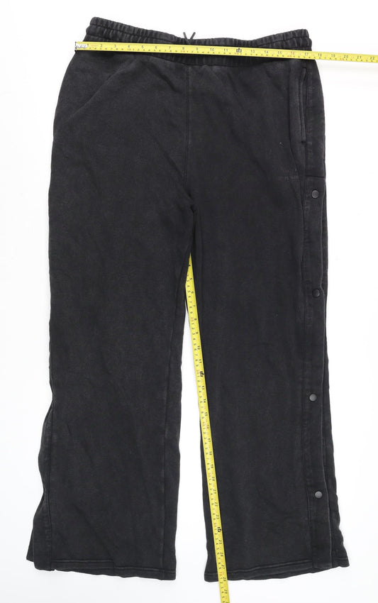 Mens UK Size XL Fletcher x Supply & Demand Regular Fit Track Pants Black Trouser