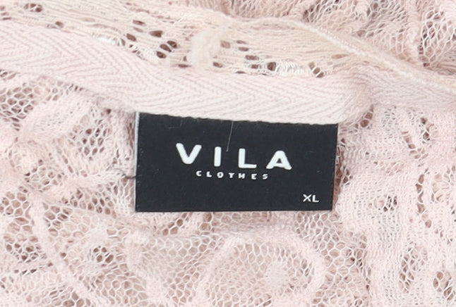 Womens UK Size XL VILA Beige Camisole Tank