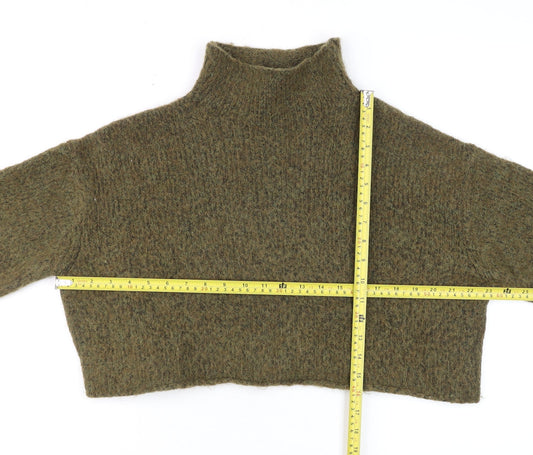 Womens UK Size S Zara Green Pullover Jumper