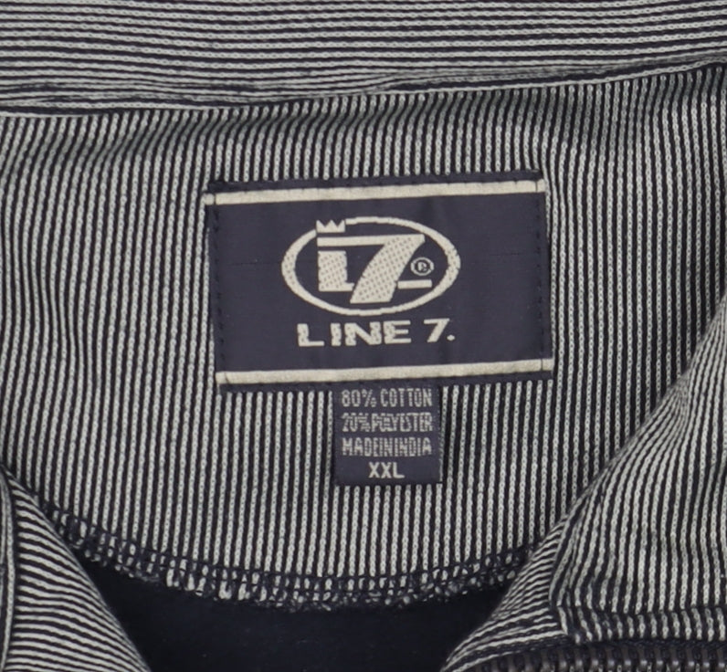 Mens UK Size 2XL Line 7 Grey T-Shirt