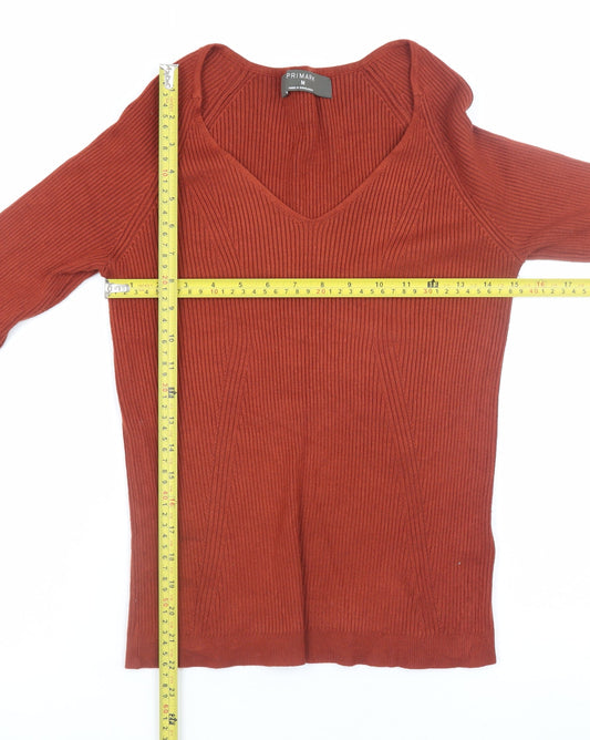 Womens UK Size M Primark Brown Pullover Jumper