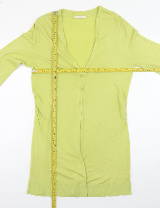Womens UK Size 14 Marks and Spencer Green Cardigan Jumper