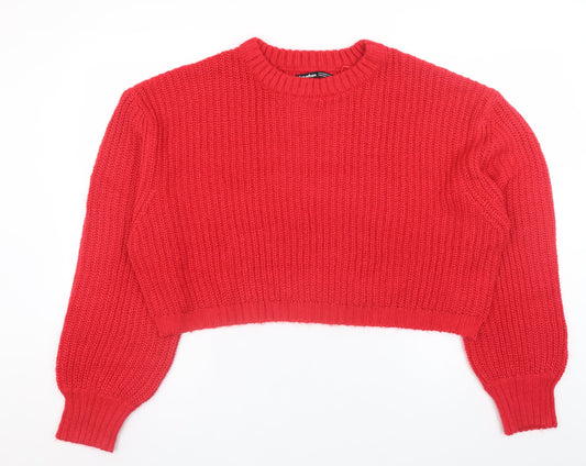Womens UK Size 12 Threadbare Red Pullover Jumper