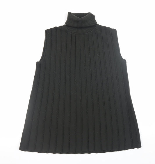 Womens UK Size XS COS Black Vest Jumper