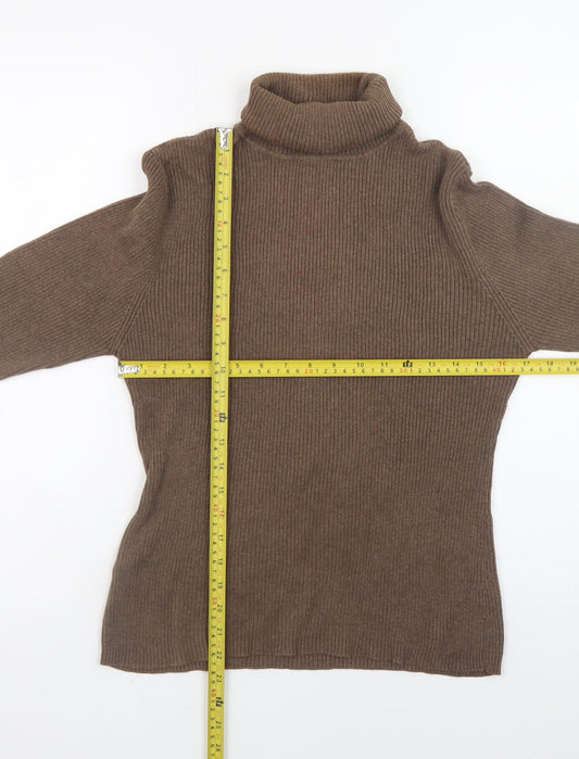 Womens UK Size 18 Papaya Brown Pullover Jumper