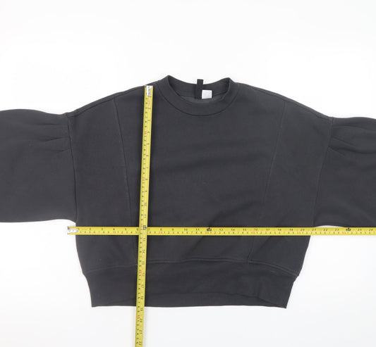 Womens UK Size S H&M Black Pullover Sweatshirt