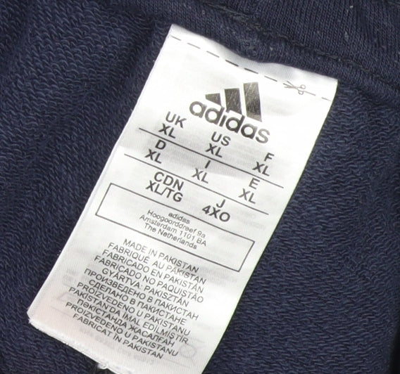 Womens UK Size XL adidas Regular Fit Jogger Blue Trousers