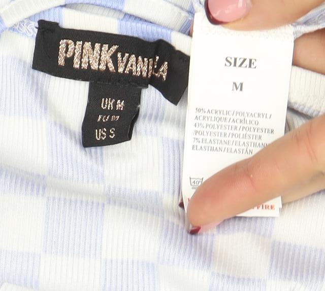 Womens UK Size M Pink Vanilla Bodycon Dress
