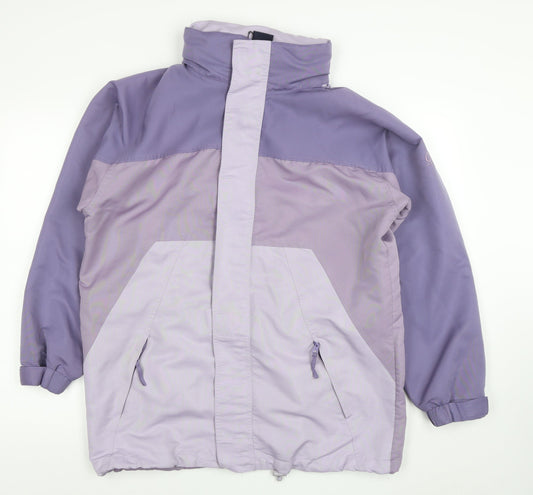 Womens UK Size S Cotton Traders Purple Rain Coat