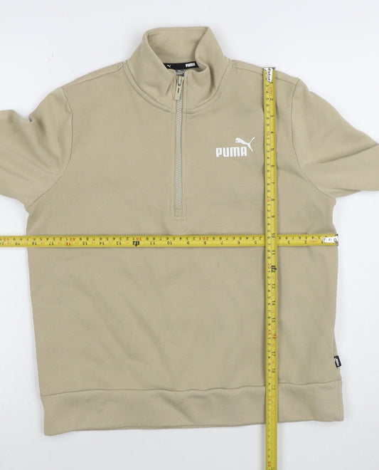 Womens UK Size S PUMA Beige Pullover Sweatshirt