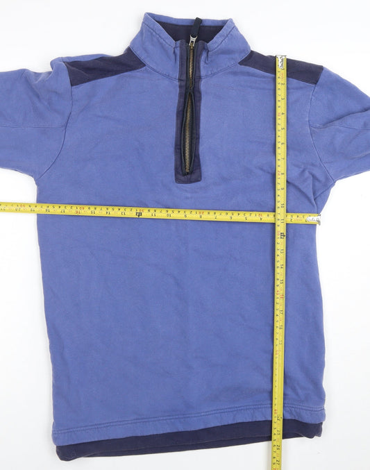 Mens UK Size S One Earth Blue Pullover Sweatshirt