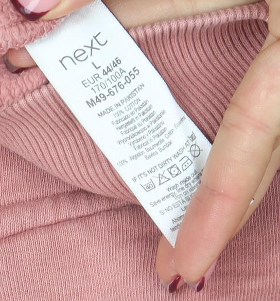 Womens UK Size L NEXT Pink Pullover Sweatshirt