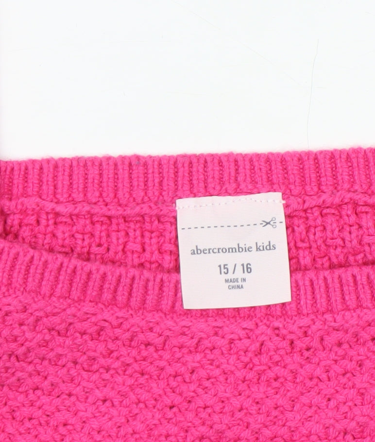 Girls UK Size 15-16 Years abercrombie kids Pink Camisole Tank