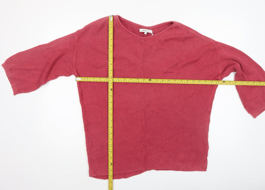 Womens UK Size M Sandwich Red Pullover Jumper