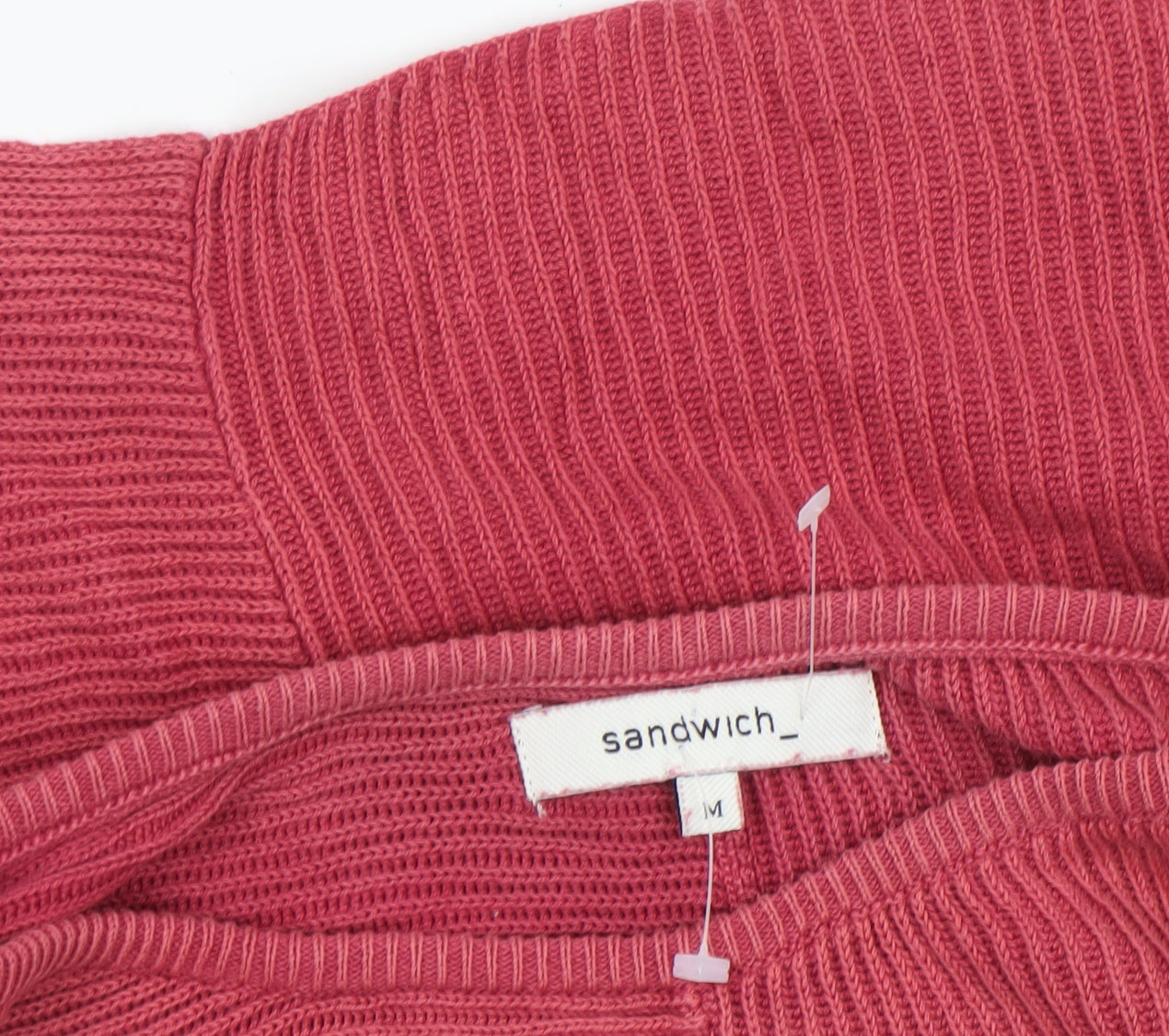Womens UK Size M Sandwich Red Pullover Jumper