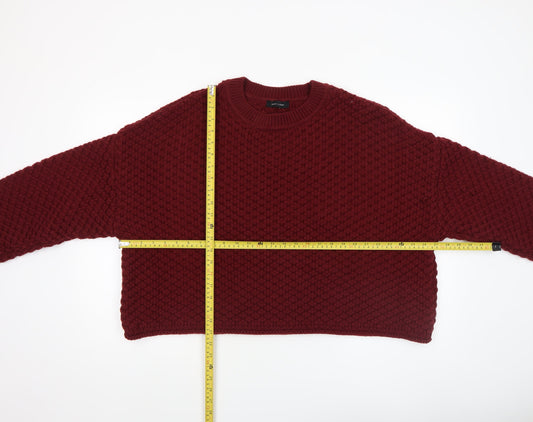 Womens UK Size XL New Look Red Pullover Jumper