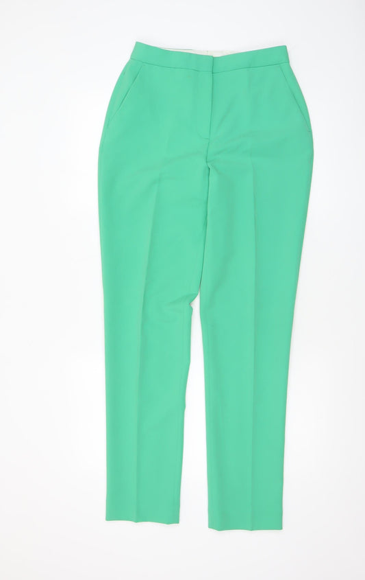 Womens UK Size 8 Topshop Slim Fit Business Casual Workwear Green Trousers