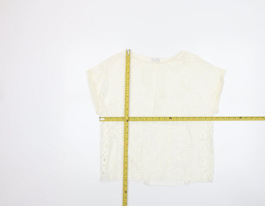 Womens UK Size S Zara Ivory Camisole Blouse