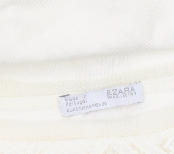 Womens UK Size S Zara Ivory Camisole Blouse
