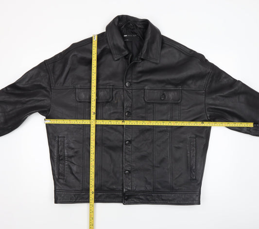 Mens UK Size S ASOS DESIGN Black Bomber Jacket