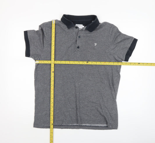 Mens UK Size L Farah 100% Cotton Polo Shirt