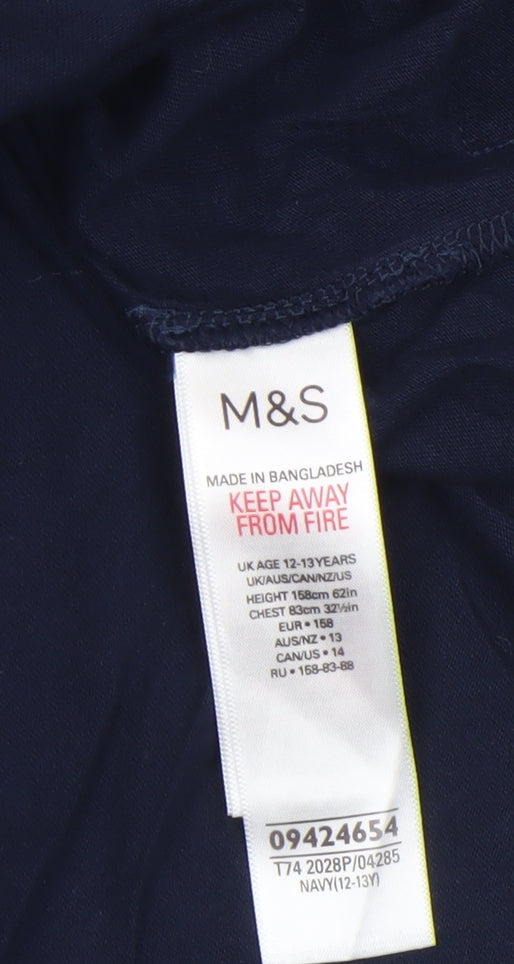 Additional view of Marks & Spencer girls’ blue harry potter long sleeve pullover t-shirt 12-13 years