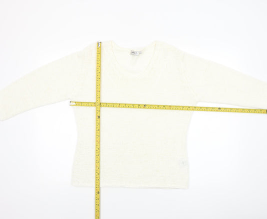 Womens UK Size M aliuja Ivory Pullover Jumper