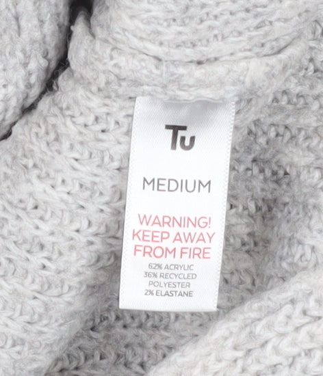 Womens UK Size M TU Grey Pullover Jumper