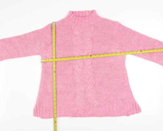 Womens UK Size 12 Ellos Pink Pullover Jumper