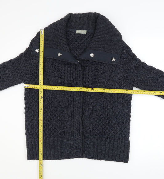 Womens UK Size S Marks and Spencer Blue Cardigan Jumper