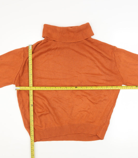 Womens UK Size S Boohoo Brown Pullover Jumper