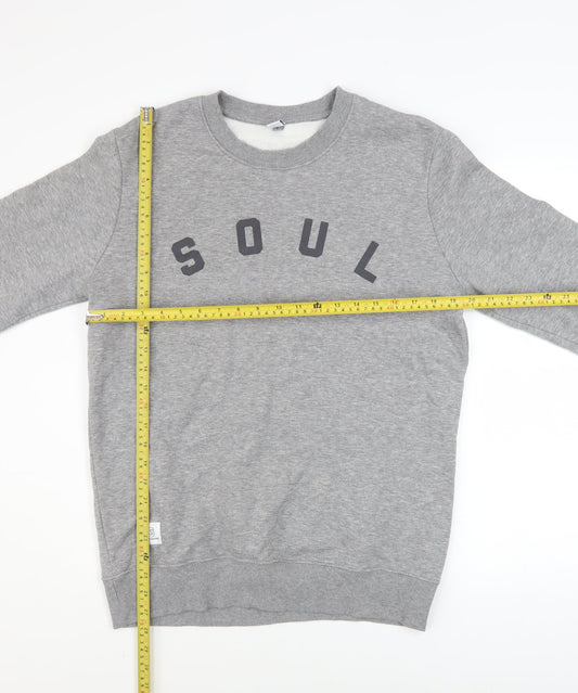 Mens UK Size L Soul Survivor Grey Pullover Sweatshirt